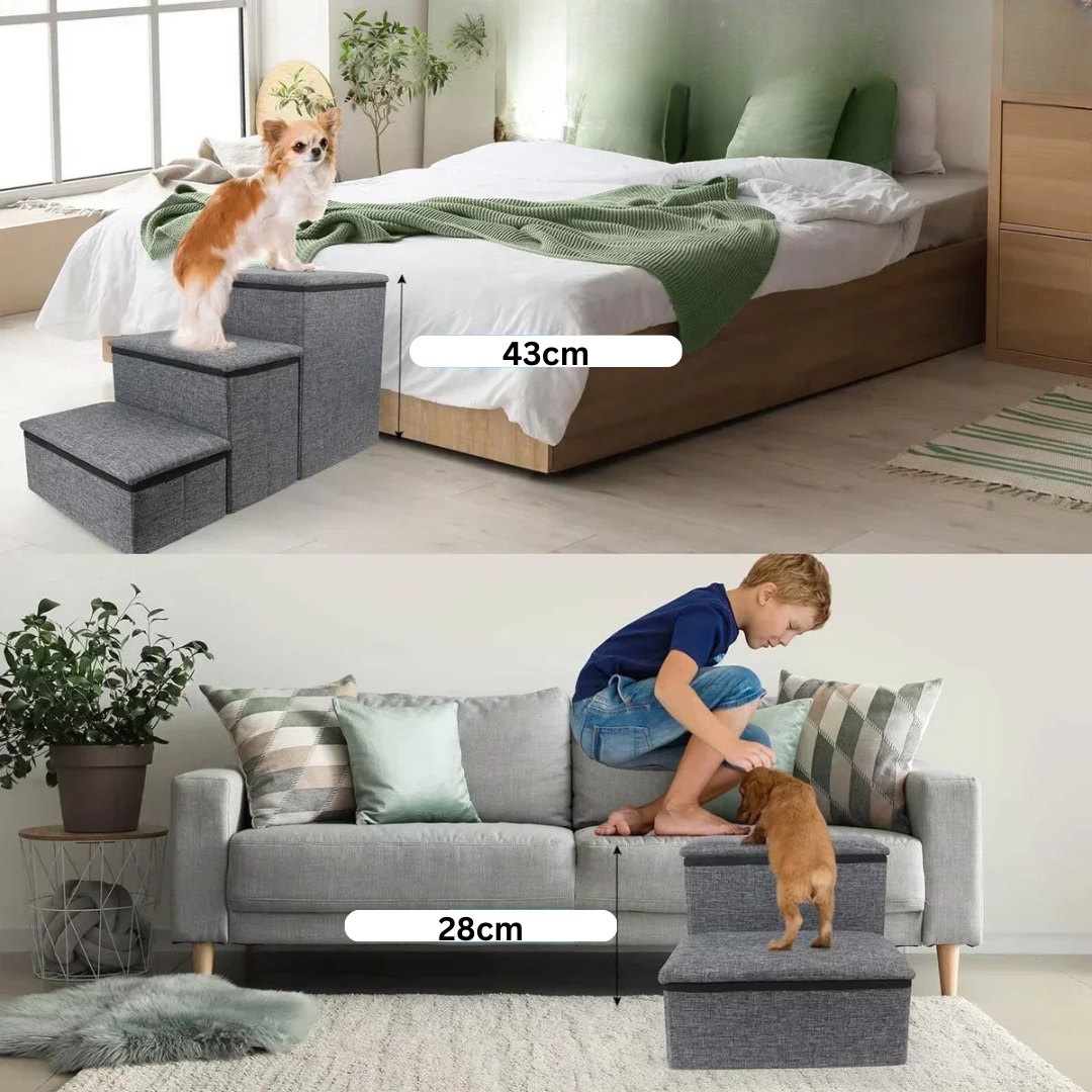 Tapsi – Die Hundetreppe für Stabilität und praktischen Stauraum