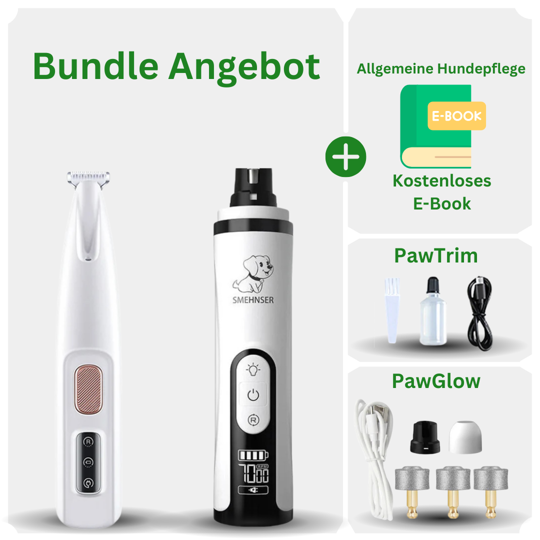 PawTrim & PawGlow Set - Entworfen für eine sorgenlose Pfotenpflege